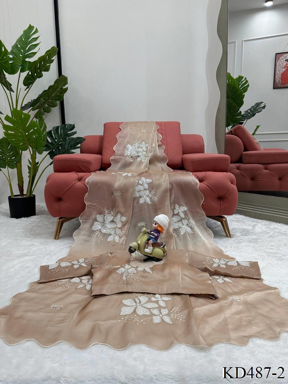 Jimmy Chu Saree With Thred Sequnce work