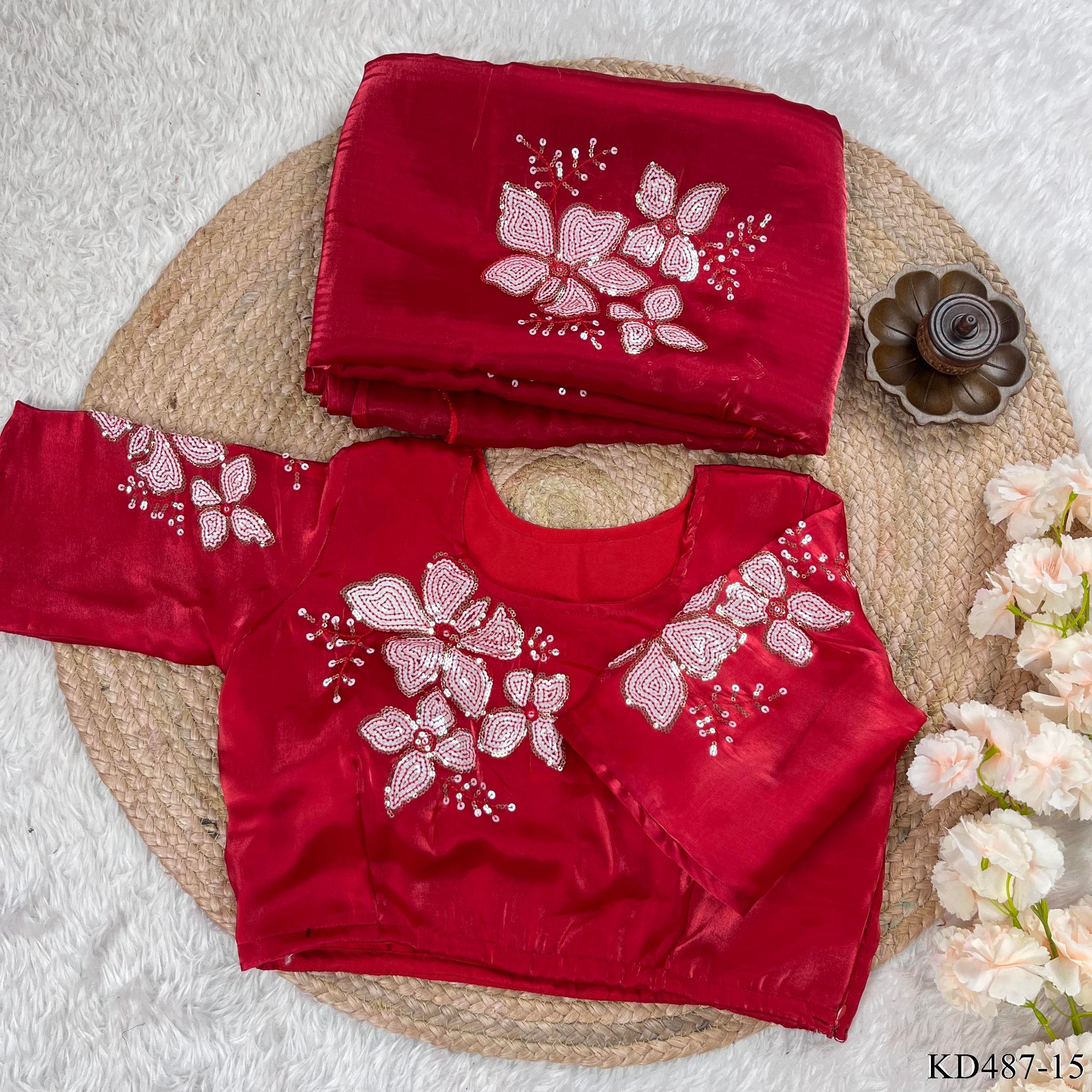 Jimmy Chu Saree With Thred Sequnce work