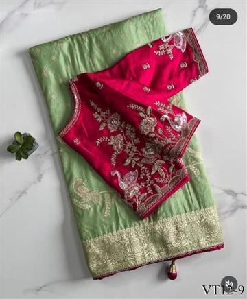 Pure Banarasi with Heavy Weaving Hand Design WORK the saree