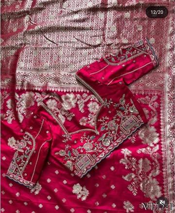 Pure Banarasi with Heavy Weaving Hand Design WORK the saree