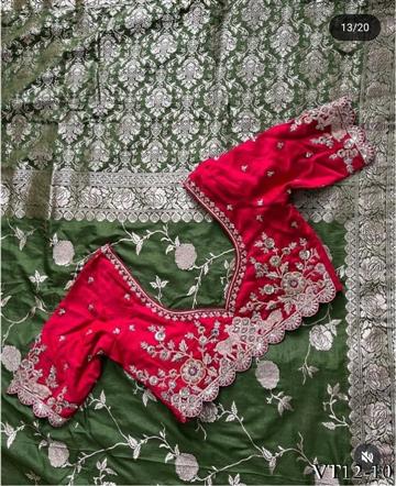 Pure Banarasi with Heavy Weaving Hand Design WORK the saree