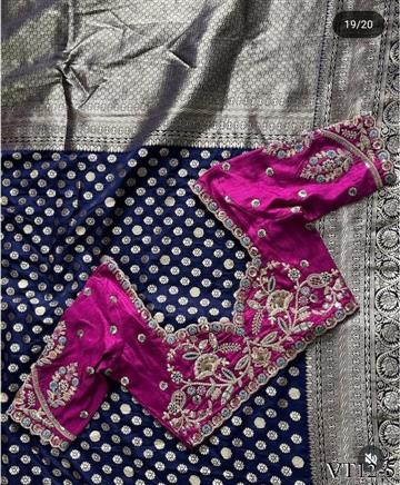 Pure Banarasi with Heavy Weaving Hand Design WORK the saree