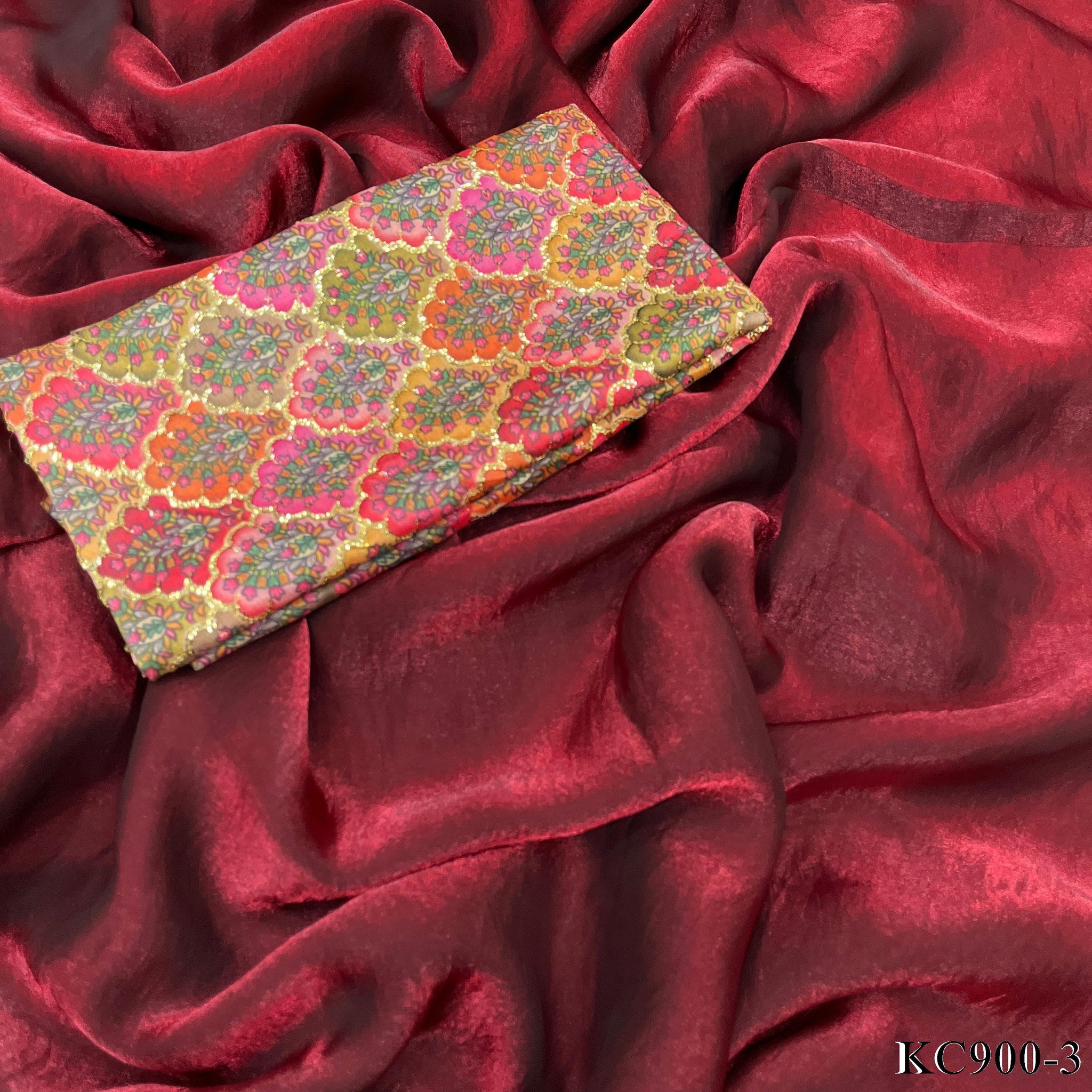 Pure space Silk saree with Plain Work on all over the saree