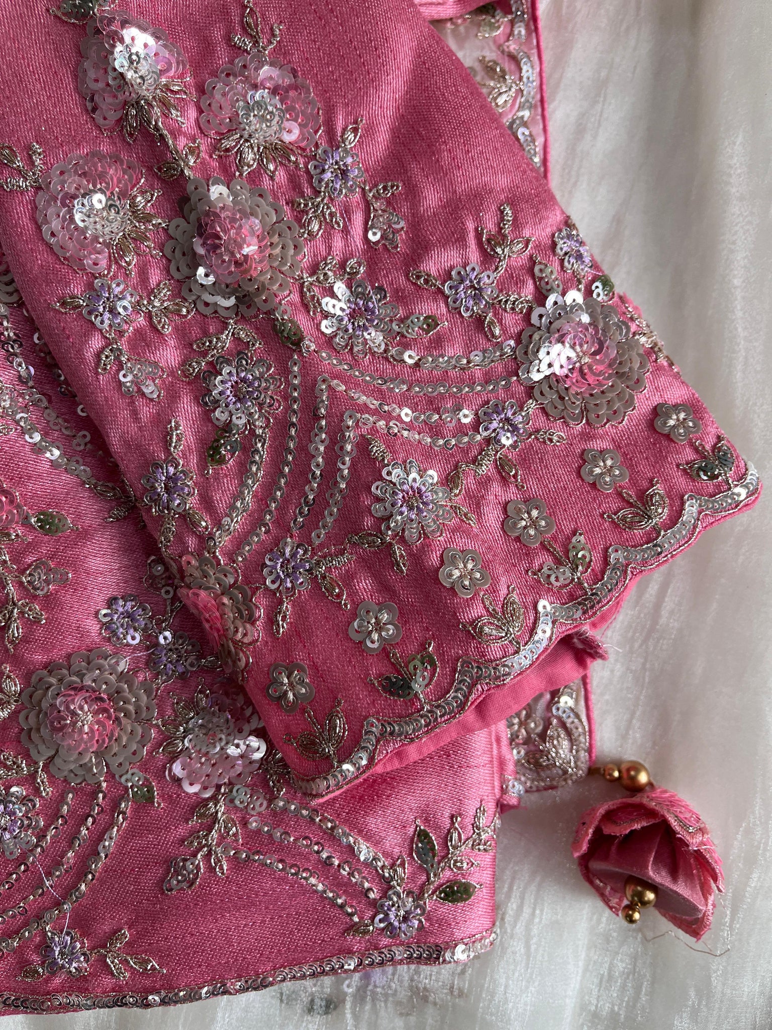 Pure Gold Crush Tissue saree with Coding sequence Work on all over the saree