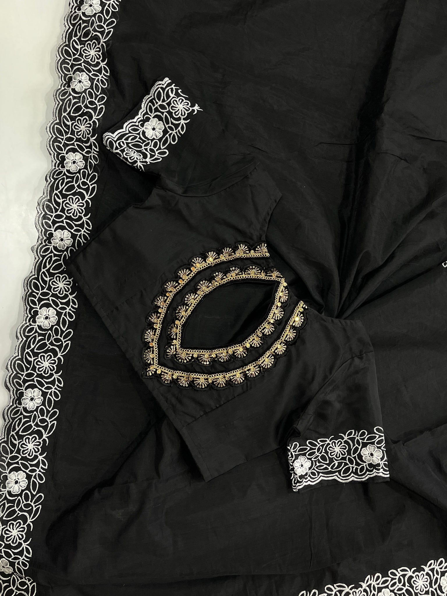 Pure Chanderi Cotton with Embroidary work the saree