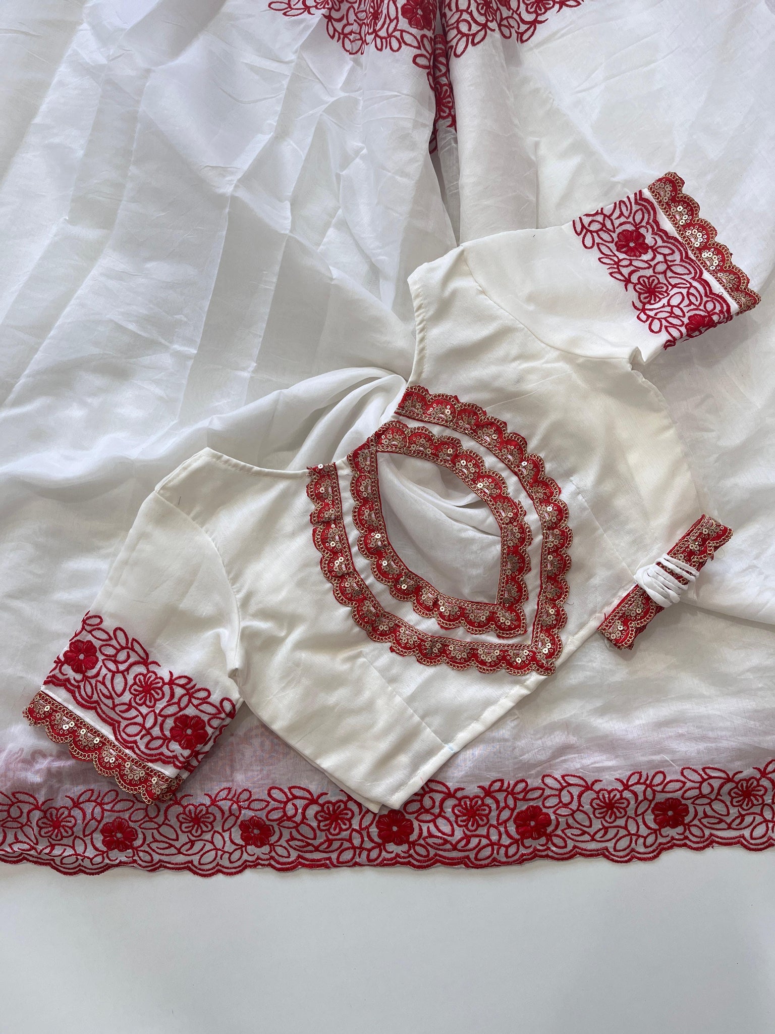 Pure Chanderi Cotton with Embroidary work the saree