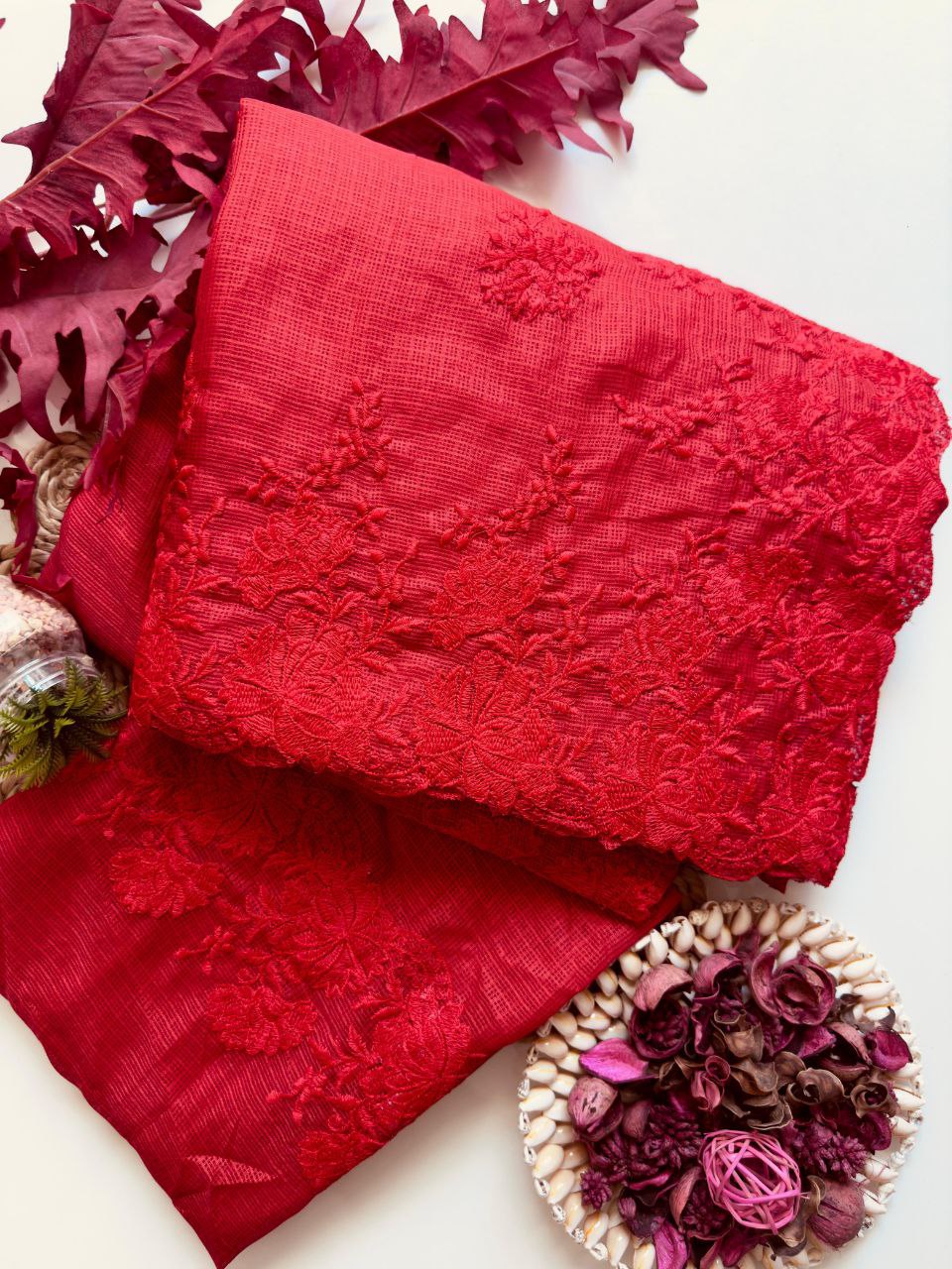 Pure Soft Kota Doriya Multi Thread Work Saree With Kota Doriya&nbsp;Blouse